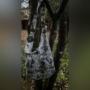 PARIS TOTE BAG BLACK AND WHITE